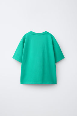 CAMISETA ESTAMPADO TEXTO / Turquesa