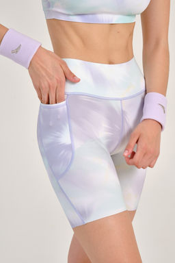 Шорты компрессионные Фиолетовый (Принт)