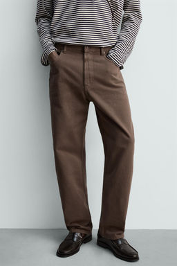 JEANS STRAIGHT FIT LAVADO / Marr?n / Topo - Zara фото 5