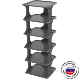 Этажерка для обуви 29*27*11 6 секций модульная - Полимербыт фото 2