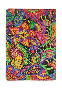 Обложка на паспорт с принтом Eshemoda Мышка-талисман, натуральная кожа