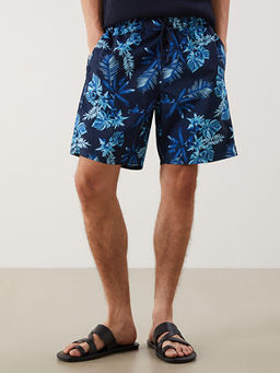 K?sa Boy Desenli Erkek Deniz ?ortu