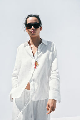 ZW COLLECTION 100% LINEN SHIRT - Zara фото 32