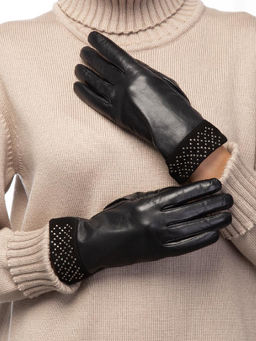 Перчатки женские 100% ш IS946 black - Eleganzza фото 10