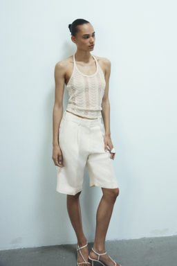 Top halter en punto pointelle - H&m фото 5
