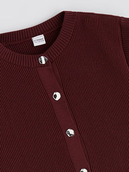 Bisiklet Yaka K?z ?ocuk Triko Yelek