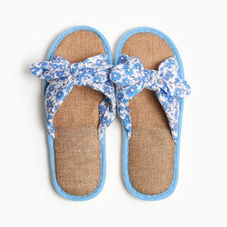 Тапочки женские с открытым носом Smile of Milady, размер 36-37, голубые