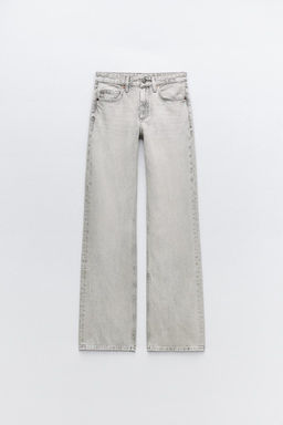 TRF WIDE-LEG MID-RISE FULL LENGTH JEANS - Zara фото 24