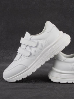 03-YH516-1 WHITE Кроссовки женские (натуральная кожа)