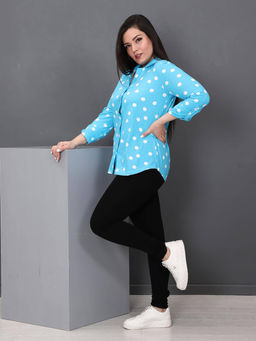 IV-CAPRIZ Делина - рубашка голубой  фото 3