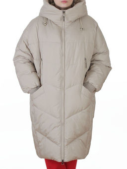H906 BEIGE Куртка зимняя женская (200 гр. холлофайбер)