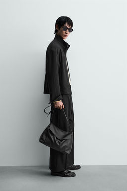 CAZADORA RELAXED FIT ESTRUCTURA / Negro - Zara фото 4
