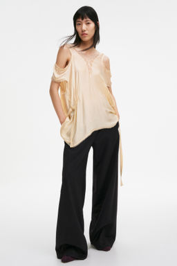 Top de sat?n con ribetes de encaje - H&m фото 2