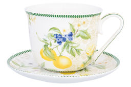 Чайная пара 2 пр. 450 мл 14*11*8,5 см Лимоны NEW BONE CHINA - Elan gallery фото 3