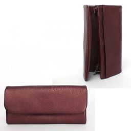 Портмоне женское Croco-ПР-806 натуральная кожа 2 отд, 5 карм, бордо металлик (232) 239822