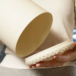 Подставка для ножей универсальная 16*16*25см слоновая кость