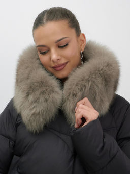 Пальто зимнее утепленное с мехом и капюшоном ,куртка Бренд: Visdeer фото 12