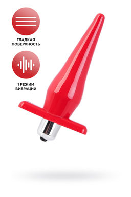 Анальная втулка Black&Red by TOYFA, TPE, красная, 12,7 см, 3 см