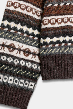 JACQUARD KNIT JUMPER - Zara фото 8