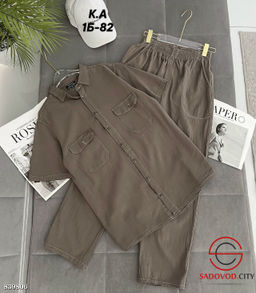 Костюм (рубашка и брюки) свободного кроя - Bruno фото 3