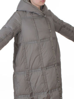 3065 GRAY Пальто пуховое зимнее женское (утиный пух) - Fashion фото 2
