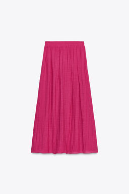 RUBBERISED PRINT MIDI SKIRT - Zara фото 13