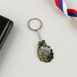 Цена за 2 шт. Магнит и брелок на 23 Февраля Настоящему герою, подарочный набор : 2 предмета - Сима-ленд фото 4