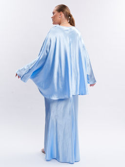 Атласная юбка TUB20637BLU15 - Артесса фото 5