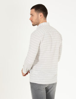 Haki Slim Fit Uzun Kollu G_mlek