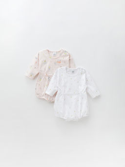 Комбинезон для девочки с длиным рукавом 2шт., бел/роз - Lesi kids фото 20