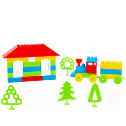 Конструктор Строитель (Средний, 95 элементов) (в мешке) - Полесье фото 4