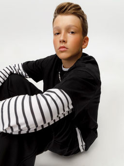 КБ 302928/черный 1413 фуфайка (футболка) дет