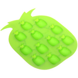 Цена за 5 шт. Форма для льда силиконовая "Ананас" 19*14см, цвета микс