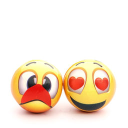 Цена за 2 шт. Мячик зефирный Очки, 6,3 см, жёлтый, - Пижон фото 8