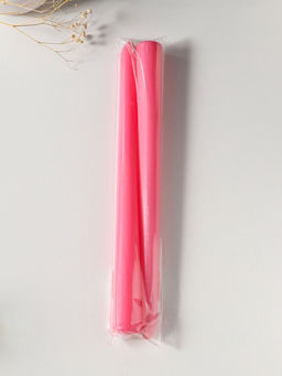 Цена за 2 шт. Свеча античная 25 см (набор 2 шт) 58 гр, 7 ч, цв. розовый