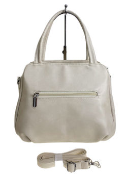 Женская сумка из искусственной кожи, цвет молочный - Greta фото 2