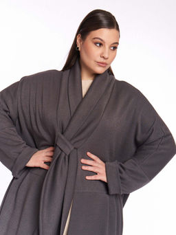 Кардиган с шалевым воротником KA02608GRY23