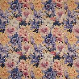 Цена за 10 шт. Бумага упаковочная крафтовая «8 марта», 50×70 см