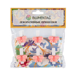 Blumentag WCRH-35 Декоративные прищепки 5 х 6 шт. 3.5 см СК/Распродажа B129 Голубые бабочки  фото 10