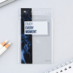 Чехол для бейджа Enjoy every moment, 6,1 х 10,4 см