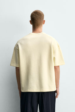 SUDADERA RELAXED FIT INTERLOCK / Amarillo claro - Zara фото 3