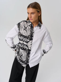 Рубашка женская 12421-33038 white - Eleganzza фото 3