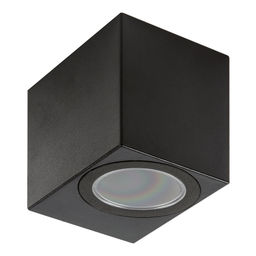 UUL-P41A 6W/GU10 IP65 BLACK Светильник уличный, под лампу GU10. Архитектурный накладной. Корпус черный. TM Uniel