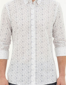 Lacivert Slim Fit Uzun Kollu G_mlek - Pierre cardin фото 6