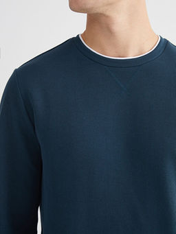 Bisiklet Yaka Erkek Sweatshirt