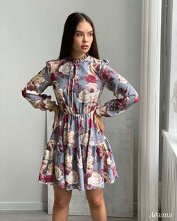 Платье Адэлия (серый)