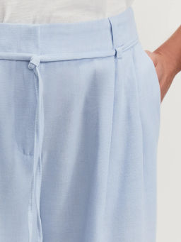 Прямые брюки со шнурком / Zarina  фото 5