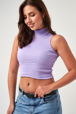 52714 топ укороченный с горлом - Натали фото 4