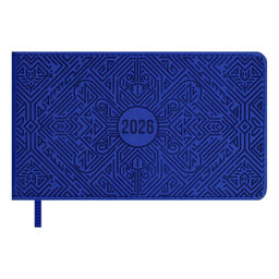 Еженедельник датированный 2026 ESCALADA, 150x87 мм, 64 л., арт. 70405/ 40 ВИННЕР СИНИЙ