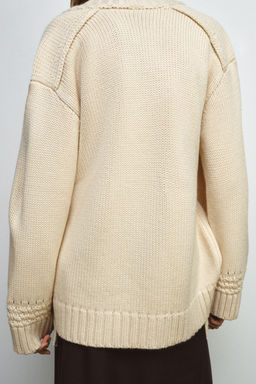 WRAP KNIT KIMONO CARDIGAN - Zara фото 3